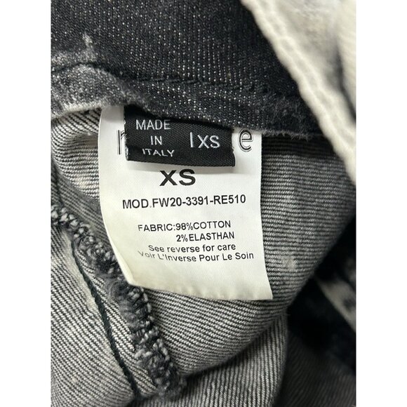 Retrofete Womens XS Willa Denim Mini Skirt Gray Stone FW20-3391 Made Italy NWT - Picture 3 of 16